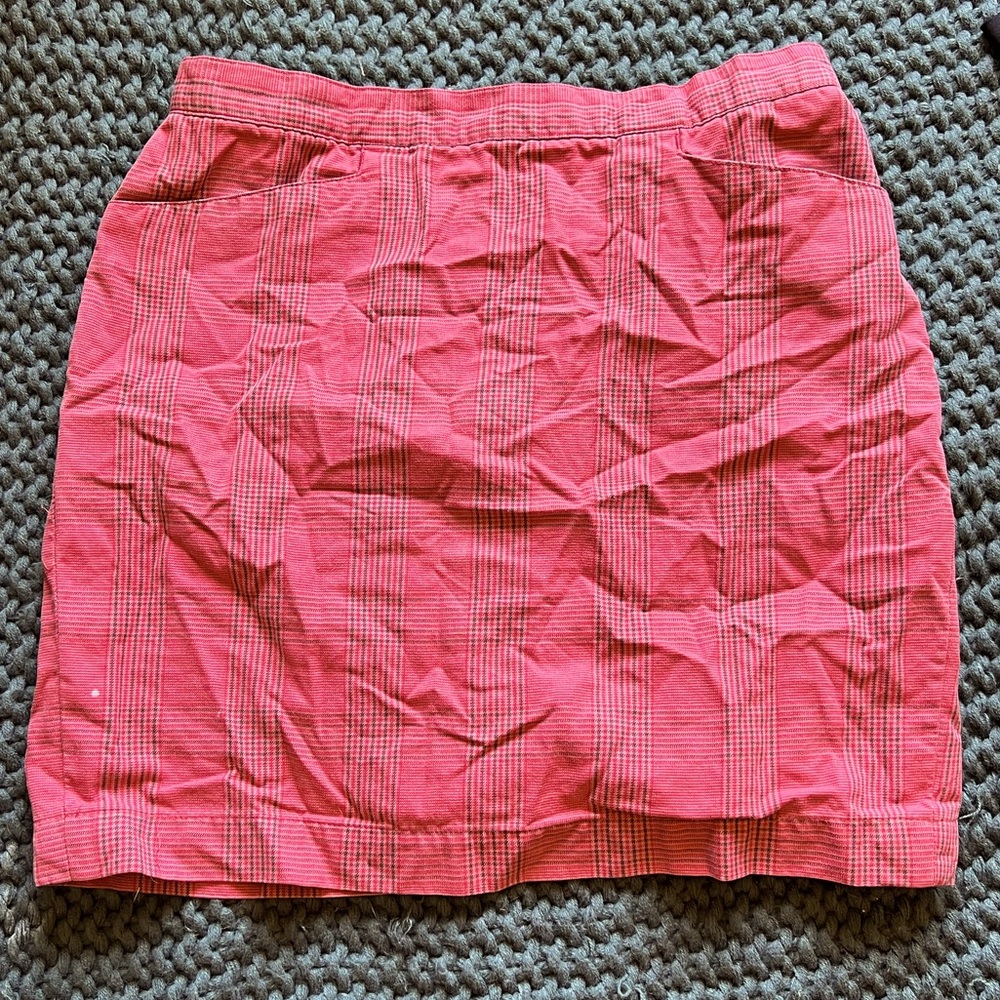 GAP vintage plaid mini pencil skirt with pockets